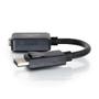 C2G G 8in DisplayPort to VGA Adapter - DP to VGA Adapter Converter - Black - M/F - DisplayPort cable - DisplayPort (M) to HD-15 (VGA) (F) - 20.32 cm - latched - black (54323)