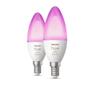 PHILIPS Hue White and Color Ambiance 5.3W B39 2-Pak