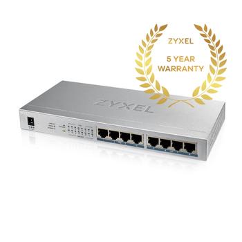 ZYXEL GS1008-HP,  8 Port Gigabit PoE+ unmanaged desktop Switc (GS1008HP-EU0101F)