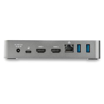 StarTech USB-C Dock, Dual Monitor 1080p HDMI Laptop Docking Station, 60W Power Delivery, 1x USB-C, 3x USB-A, Ethernet, Dual HDMI Video Display USB 3.1 Gen 1 Type-C Dock, Mac & Windows - 60W PD With Charging (D (DK30CHHPDEU)