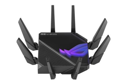 ASUS ROG Rupture GT-AXE16000 Quad-band WiFi 6E 802.11ax Gaming Router Dual 10G ports 2.5G WAN port VPN Fusion AiMesh support (90IG06W0-MU2A10)