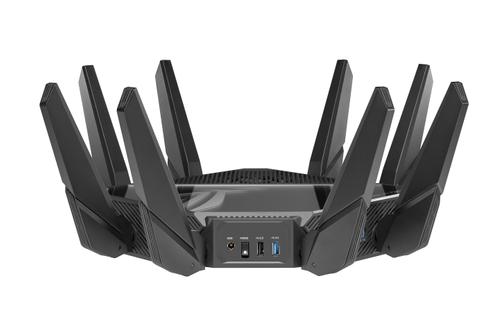 ASUS ROG Rapture GT-AXE16000 Quad-band WiFi 6E 802.11ax Gaming Router Dual 10G ports 2.5G WAN port VPN Fusion AiMesh support (90IG06W0-MU2A10)