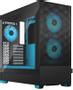 FRACTAL DESIGN Pop Air RGB - Cyan Core TG Clear Tint - Kabinet - Miditower - Blå