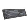 LOGITECH Master Series MX Mechanical - Tastatur - hinterleuchtet - kabellos - Bluetooth LE - QWERTY - US International - Tastenschalter: Tactile Quiet - Graphite