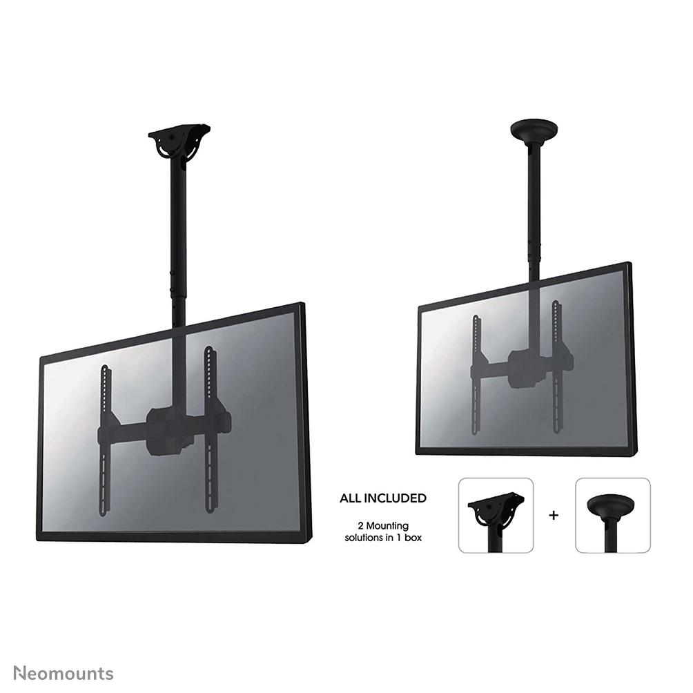 Neomounts by Newstar - NEOMOUNTS TV/Monitor CeilingMount 32-60inch max 50kg VESA200/400 Full motion Tilt Rotate Swivel Adjustable 56-91cm black