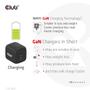 CLUB 3D Travel Charger PPS 45W GAN technology Dual port USB Type-C Power Delivery 3.0 Support (CAC-1909EU)