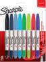 SHARPIE Twin Tip Permanent Marker 0.5mm and 0.7mm Line Assorted Colours (Pack 8) - 2065409