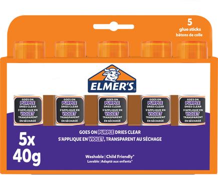 ELMERS 40 gram Disappearing Purple Glue stick 5-blister (2143884)