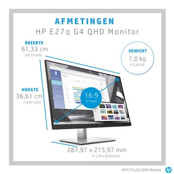 HP E27q G4 - LED-skjerm - 27" (9VG82AA#ABB)