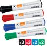 NOBO PENS GLIDE ROUND 2MM MIX 10PCS - WHITEBOARD