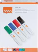 NOBO PENS GLIDE LARGE CHISEL MIX 4PCS - WHITEBOARD