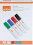 NOBO PENS GLIDE LARGE CHISEL MIX 4PCS - WHITEBOARD