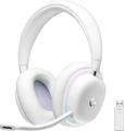 LOGITECH G735 Trådlös Gamingheadset (off white) Aurora, USB, 40mm drivrutiner, LIGHTSYNC RGB, Blue VO!CE, 16t batteritid