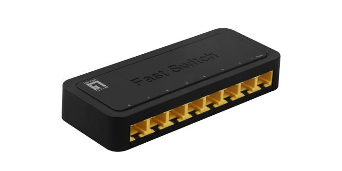 LEVELONE Fast Ethernet (10/100) Black (FEU-0812)