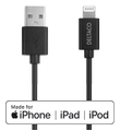 DELTACO USB-A to Lightning, MFi C89, 1m, black