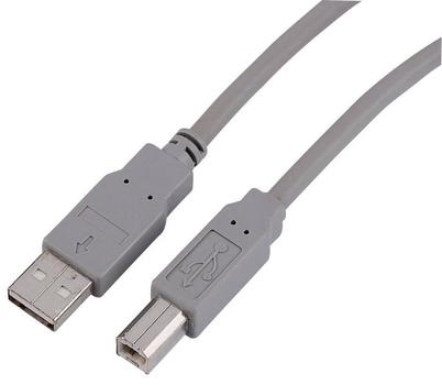 HAMA Kabel USB A-B 10p Bulk Grå 5m (29195*10)