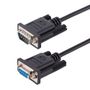 STARTECH StarTech.com 3m RS232 Serial Null Modem Cable, Crossover Serial Cable w/ Al-Mylar Shielding,  DB9 Serial COM Port Cable Female to Male, Compatible w/DTE Devices - Tool-Less Design w/ Thumbscrews,  Black,  (9FMNM-3M-RS232-CABLE)