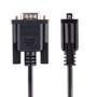 STARTECH StarTech.com 3m RS232 Serial Null Modem Cable, Crossover Serial Cable w/ Al-Mylar Shielding,  DB9 Serial COM Port Cable Female to Male, Compatible w/DTE Devices - Tool-Less Design w/ Thumbscrews,  Black,  (9FMNM-3M-RS232-CABLE)