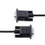 STARTECH StarTech.com 3m RS232 Serial Null Modem Cable, Crossover Serial Cable w/ Al-Mylar Shielding,  DB9 Serial COM Port Cable Female to Male, Compatible w/DTE Devices - Tool-Less Design w/ Thumbscrews,  Black,  (9FMNM-3M-RS232-CABLE)