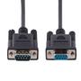STARTECH StarTech.com 3m RS232 Serial Null Modem Cable, Crossover Serial Cable w/ Al-Mylar Shielding,  DB9 Serial COM Port Cable Female to Male, Compatible w/DTE Devices - Tool-Less Design w/ Thumbscrews,  Black,  (9FMNM-3M-RS232-CABLE)