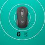 LOGITECH h Signature M650 L for Business - Mouse - right-handed - 5 buttons - wireless - Bluetooth,  2.4 GHz - Logitech Logi Bolt USB receiver - graphite (910-006348)