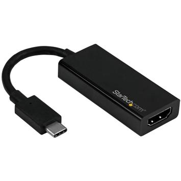 StarTech USB C to HDMI Adapter - 4K 60Hz - Thunderbolt 3 Compatible - USB-C Adapter - USB Type C to HDMI Dongle Converter (CDP2HD4K60) - ekstern videoadapter - svart (CDP2HD4K60)