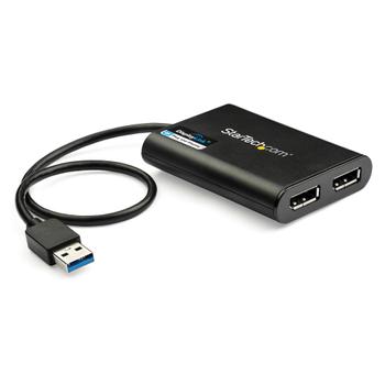 STARTECH StarTech.com USB to Dual DisplayPort 4K 60Hz Adapter (USB32DP24K60)