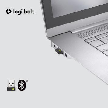 Logitech Lift for Business - vertikal mus - Bluetooth,  2.4 GHz - elfenbenshvit (910-006496)