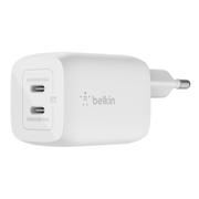 BELKIN Belkin BOOST CHARGE Power Adapter 65W, 2 x USB-C, GaN/PD 3.0