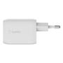 BELKIN 65W PD PPS Dual USB-C GaN Charger (WCH013VFWH)