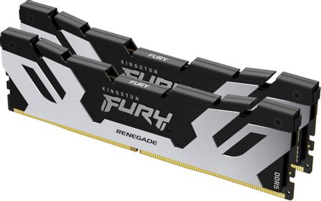 Kingston FURY Renegade Silver - DDR5 - sett - 32 GB: 2 x 16 GB - DIMM 288-pin - 6400 MHz / PC5-51200 - ikke-bufret (KF564C32RSK2-32)