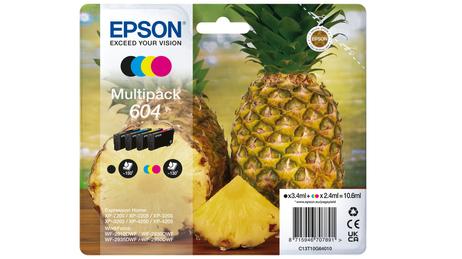 Epson 604 Multipack - 4-pack - svart, gul, cyan, magenta - original - blekkpatron (C13T10G64010)