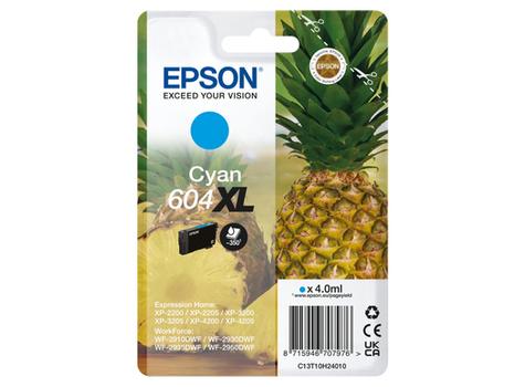 EPSON 604XL Singlepack - 4 ml - XL - cyan - original - blister - bläckpatron - för EPL 4200, Home Cinema 3200, Stylus Photo 2200 (C13T10H24010)