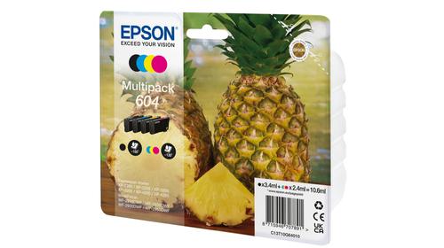 EPSON 604 Multipack - 4-pack - XL - svart, gul, cyan, magenta - original - blister - bläckpatron - för Expression Home XP-4200, Home Cinema 3200, Stylus Photo 2200 (C13T10G64010)