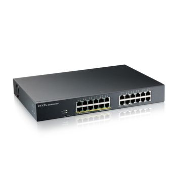 ZYXEL GS1915-24EP,  24-port GbE PoE Smart hybrid Switch, standalone or NebulaFlex Cloud, 130 Watt (GS1915-24EP-EU0101F)