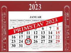 GRIEG Magnetkalender GRIEG 2023 Primstav rød