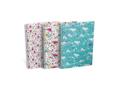  Floral Notatbok A5 Linjert 60 ark 90g ass.