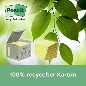 3M Post-it Notisar 76x127 recycled gul (6) (7100172257)