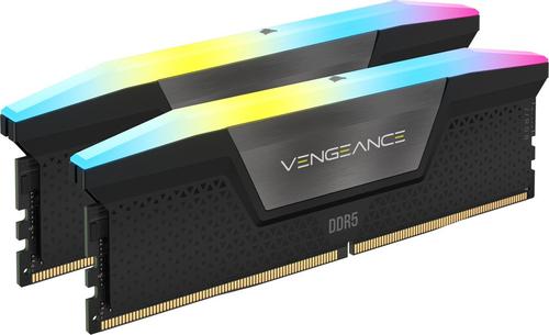 CORSAIR Vengeance RGB 32GB (2-KIT) DDR5 6200MHz CL36 Black (CMH32GX5M2B6200C36)