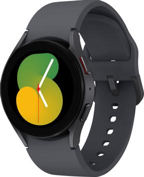 Samsung Galaxy Watch5 - grafitt - smartklokke med sportsbånd - grafitt - 16 GB (SM-R900NZAAEUB)
