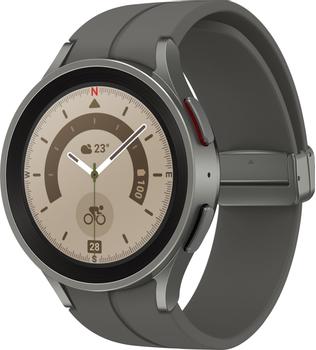 SAMSUNG Galaxy Watch 5 Pro 45mm BT (grey titanium) Smartwatch,  1,36" AMOLED skärm, GPS, Bluetooth,  WiFi, IP68, 5ATM (SM-R920NZTAEUB)