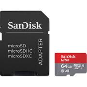 SANDISK 64GB Ultra microSDXC 140MB/s+SD Adapter