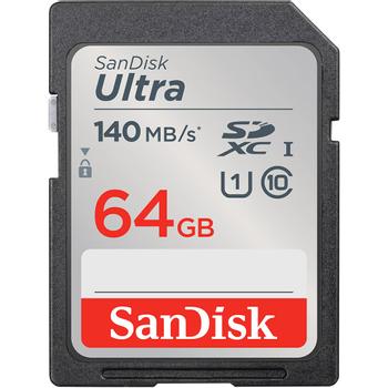 SANDISK Ultra 64GB SDXC 140MB/s (SDSDUNB-064G-GN6IN)
