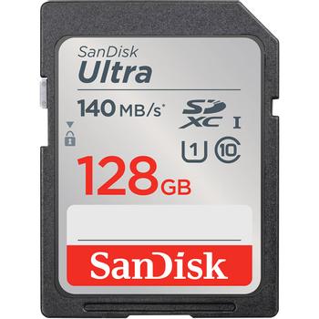 SANDISK Ultra 128GB SDXC 140MB/s (SDSDUNB-128G-GN6IN)