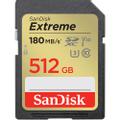 Extreme 512GB SDXC 180MB/s UHS-I C10 U3