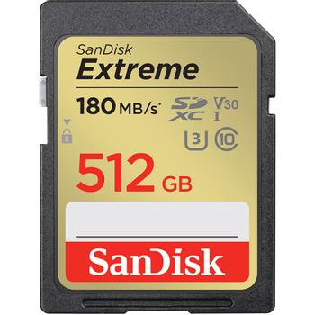 SANDISK Extreme 512GB SDXC 180MB/s UHS-I C10 U3 (SDSDXVV-512G-GNCIN)