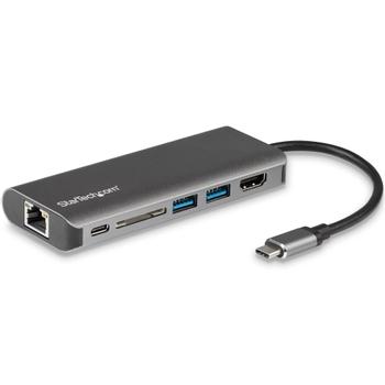 STARTECH USB-C Multiport Adapter - SD - PD - 4K HDMI GbE - 2x USB 3.0 (DKT30CSDHPD)