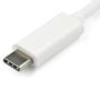 STARTECH USB-C to VGA Adapter - White	 (CDP2VGAW)