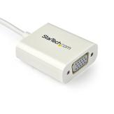 StarTech USB-C to VGA Adapter - White - 1080p - Video Converter For Your MacBook Pro / Projector / VGA Display (CDP2VGAW) - USB/ VGA-adapter - 24 pin USB-C til HD-15 (VGA) - 17.5 m (CDP2VGAW)