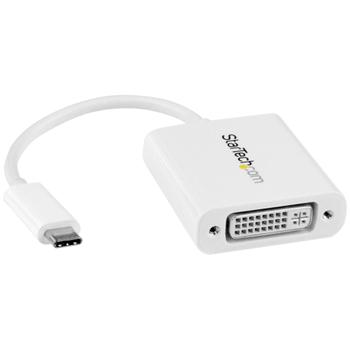 STARTECH USB-C to DVI Adapter - White (CDP2DVIW $DEL)